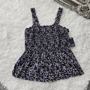 Angels Forever Young Smocked Floral Top. Size XL. New.